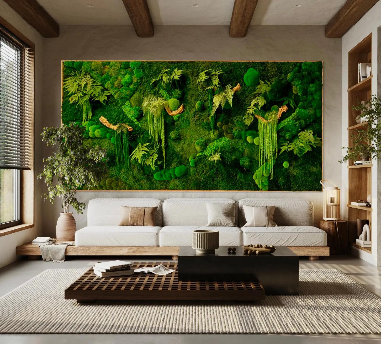 jasa pembuatan moss wall artificial